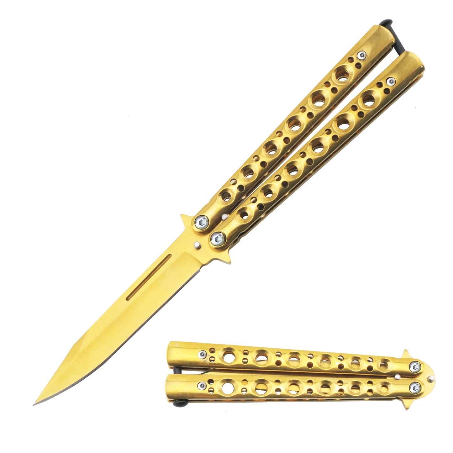 9.5" Overall Butterfly Knife (5 Colors)