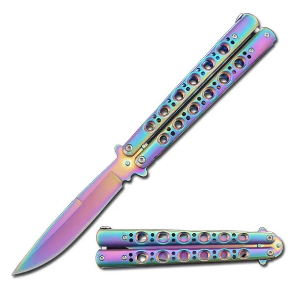 9.5" Overall Butterfly Knife (5 Colors)