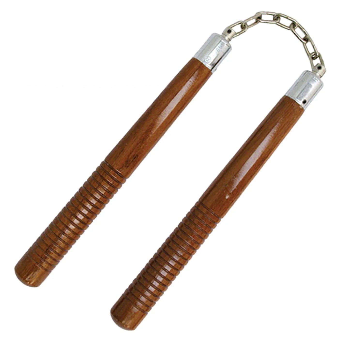 12" Wooden Nunchuck W/ Ball Bearing Chain