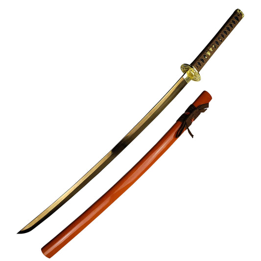 41" Gold Damascus Blade Hand Forged Samurai Sword