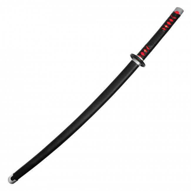 40" Tanjiro's Black and Red W/ 1045 High-Carbon Steel Blade Battle Ready Katana